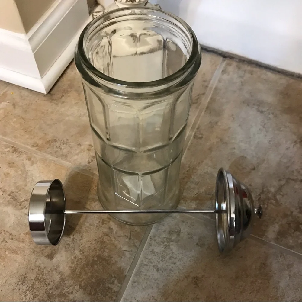 ▪️VINTAGE Glass Straw/Comb Holder